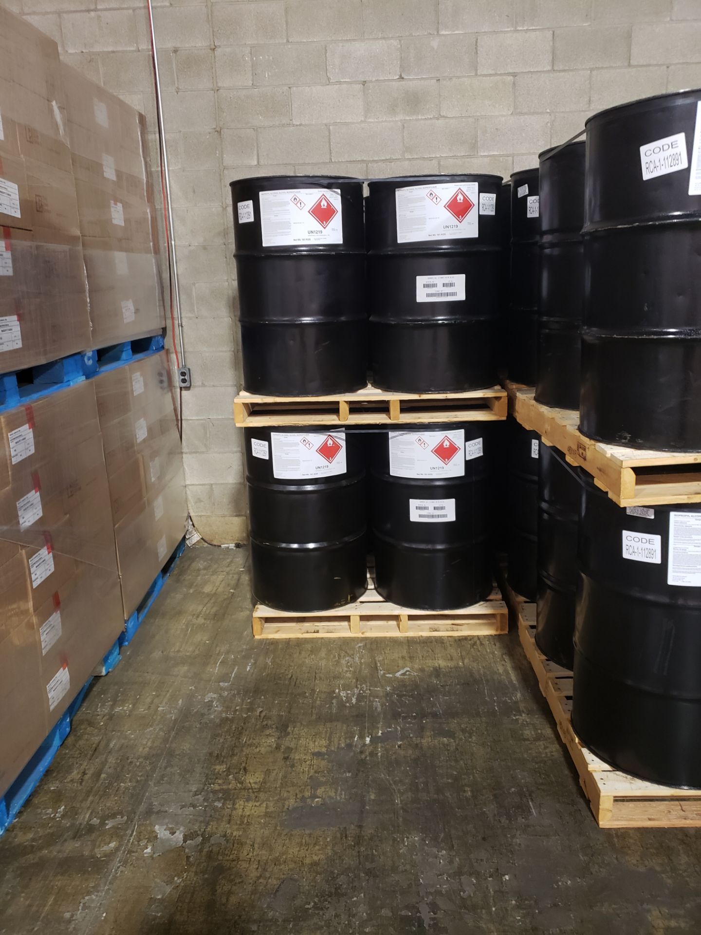 Lot Drums of IPA Alcohol 99.9% 3220 KG