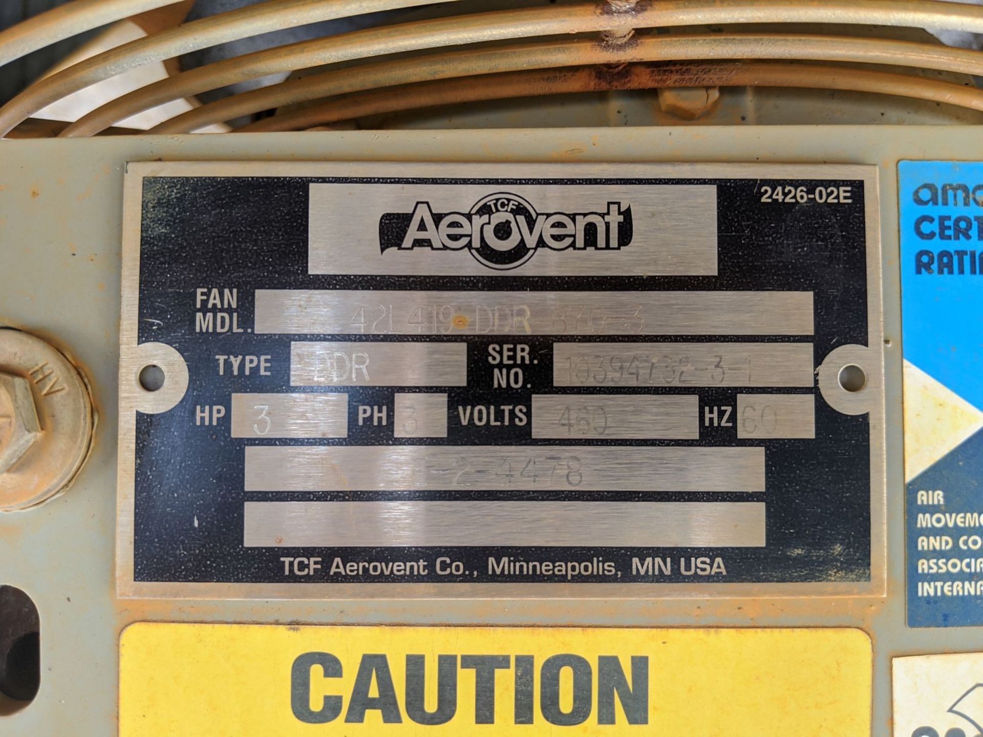 TCF Aerovent Model 42L419-DDR-870-3 Oil Cooler - Image 4 of 8