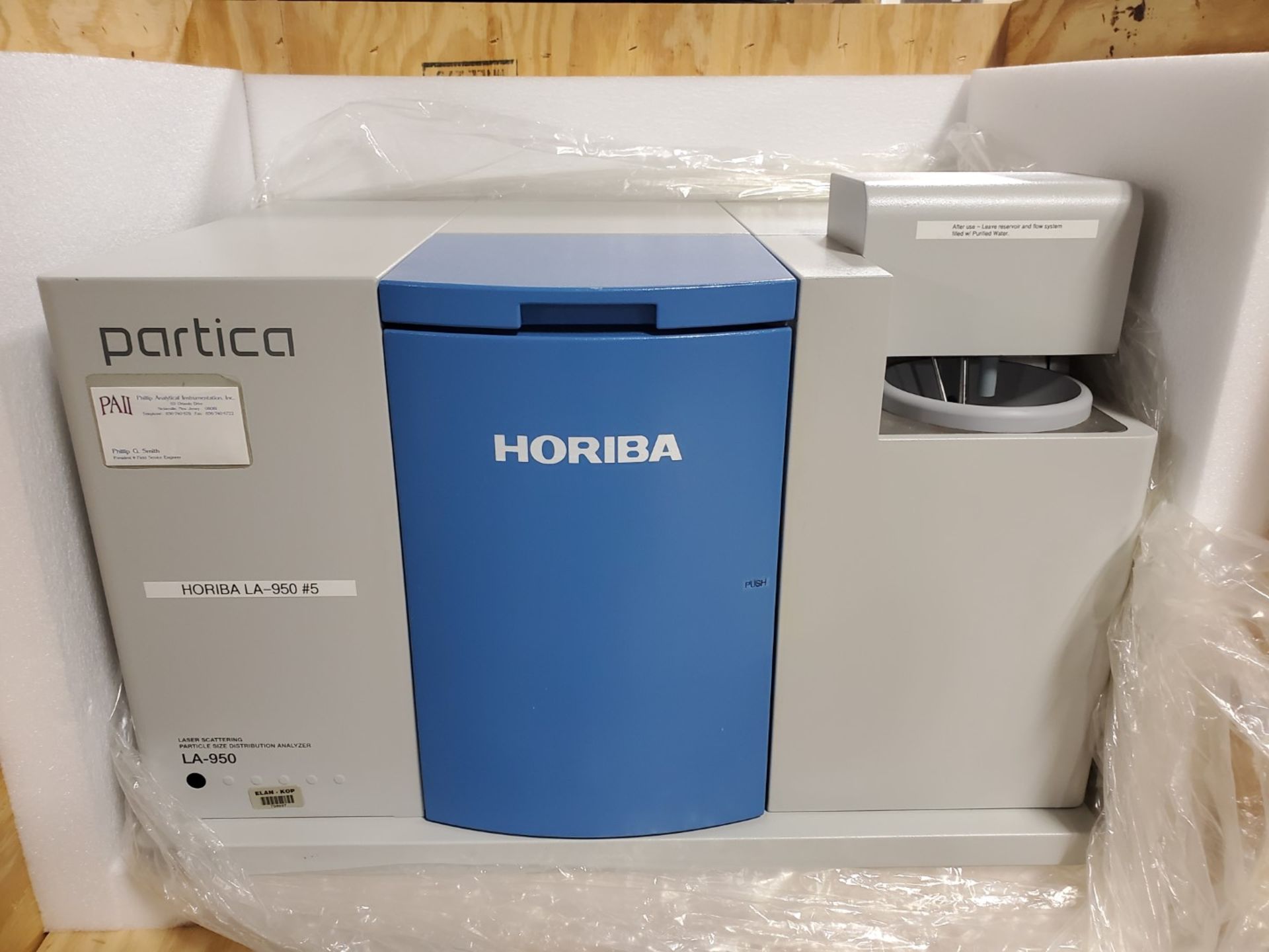 Horiba Partica Model LA-950 Laser Scattering Particle Size Distribution Analyzer