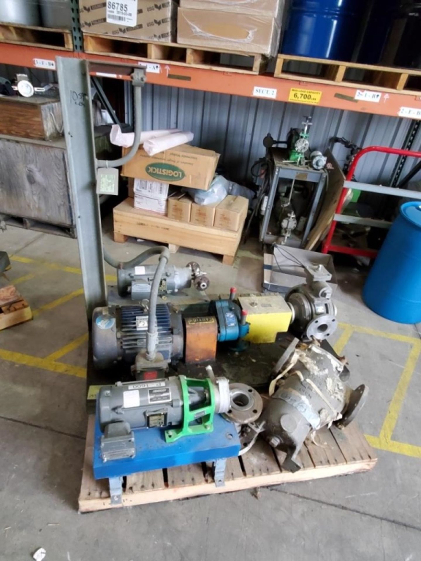 Skid Lot Of Misc Process Pumps