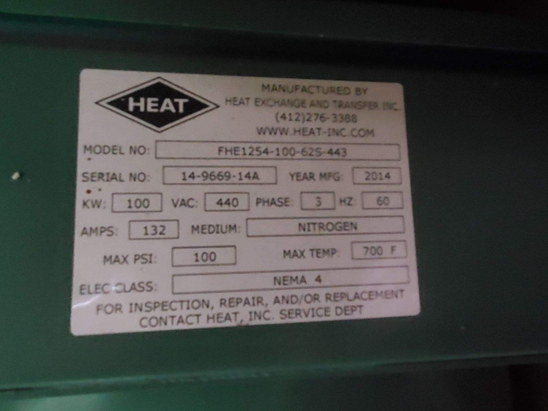 2014 Heat Exchange and Transfer Heating Element - Image 5 of 6