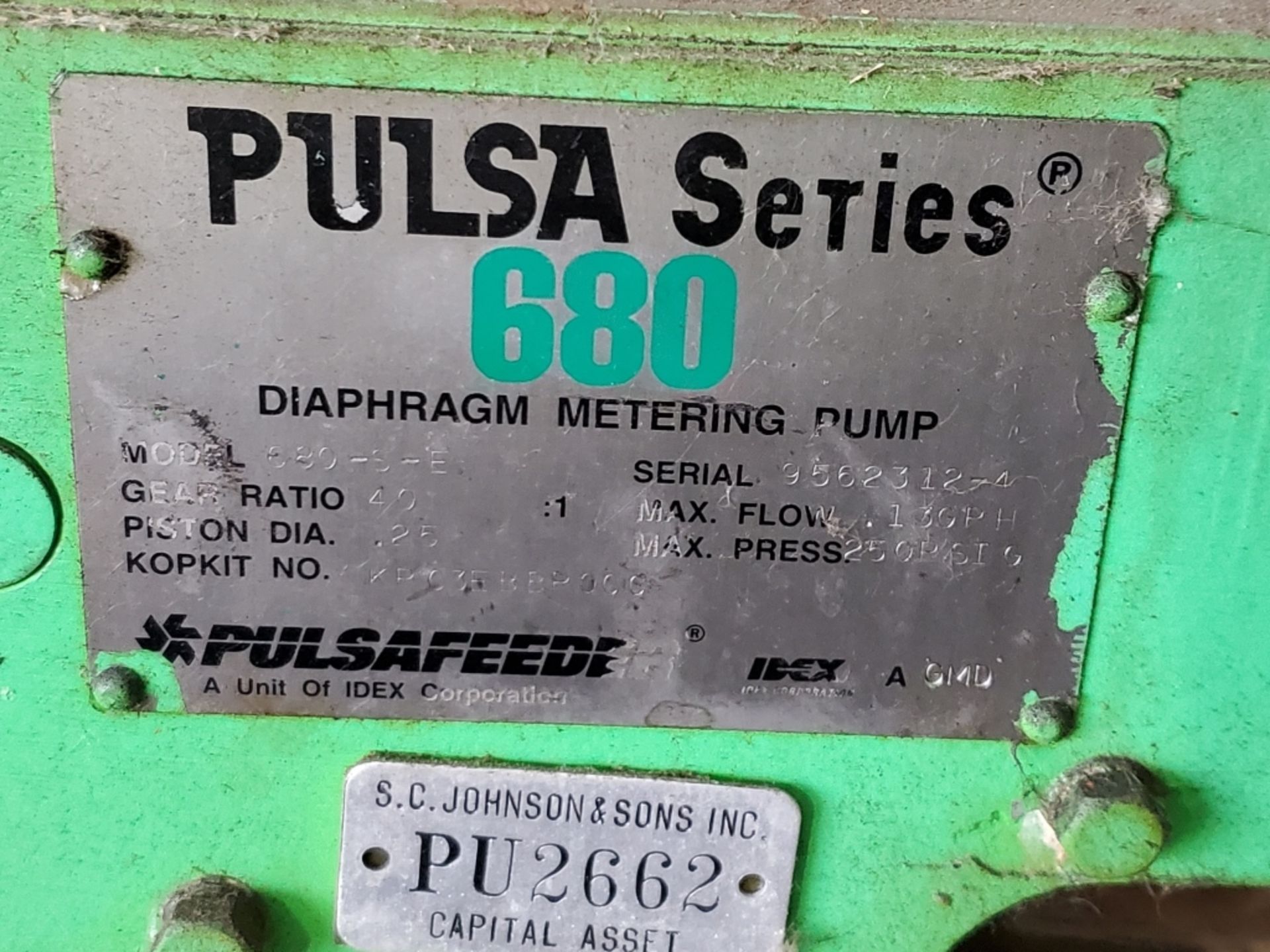Pulsafeeder Pulsa 608 Series Liquid Metering Pump - Image 5 of 6