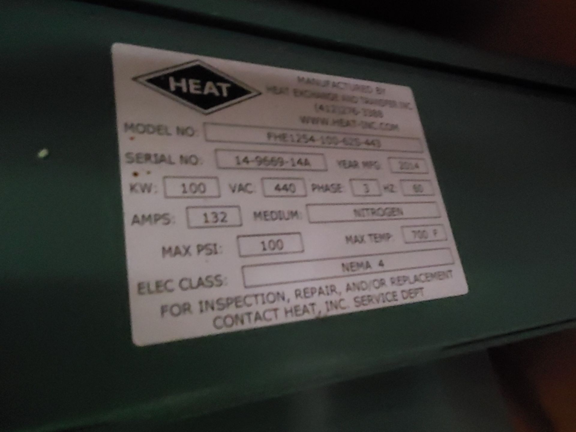 2014 Heat Exchange and Transfer Heating Element - Image 4 of 6