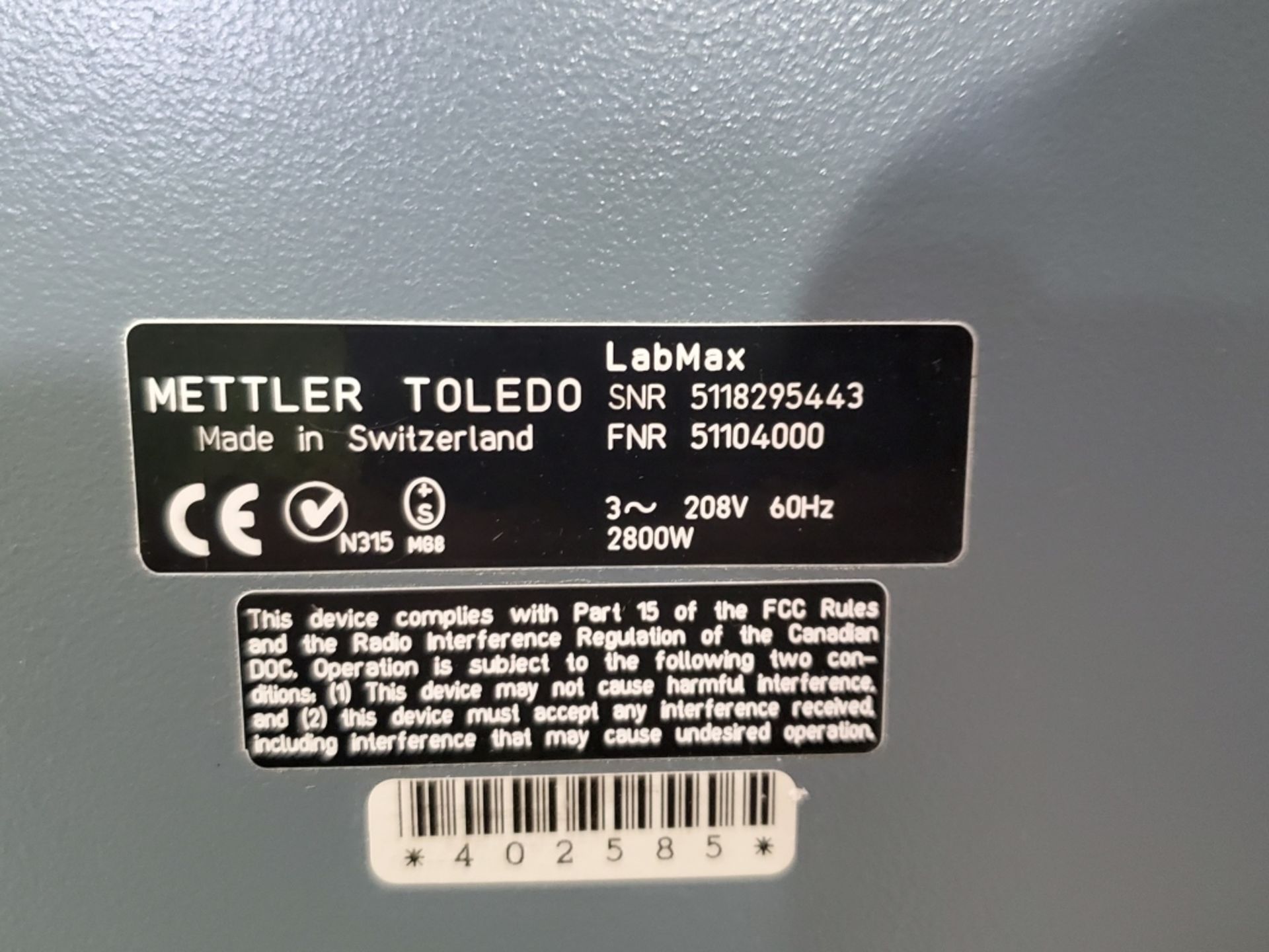 Mettler Toledo LabMax Automatic Lab Reactor - Image 5 of 5
