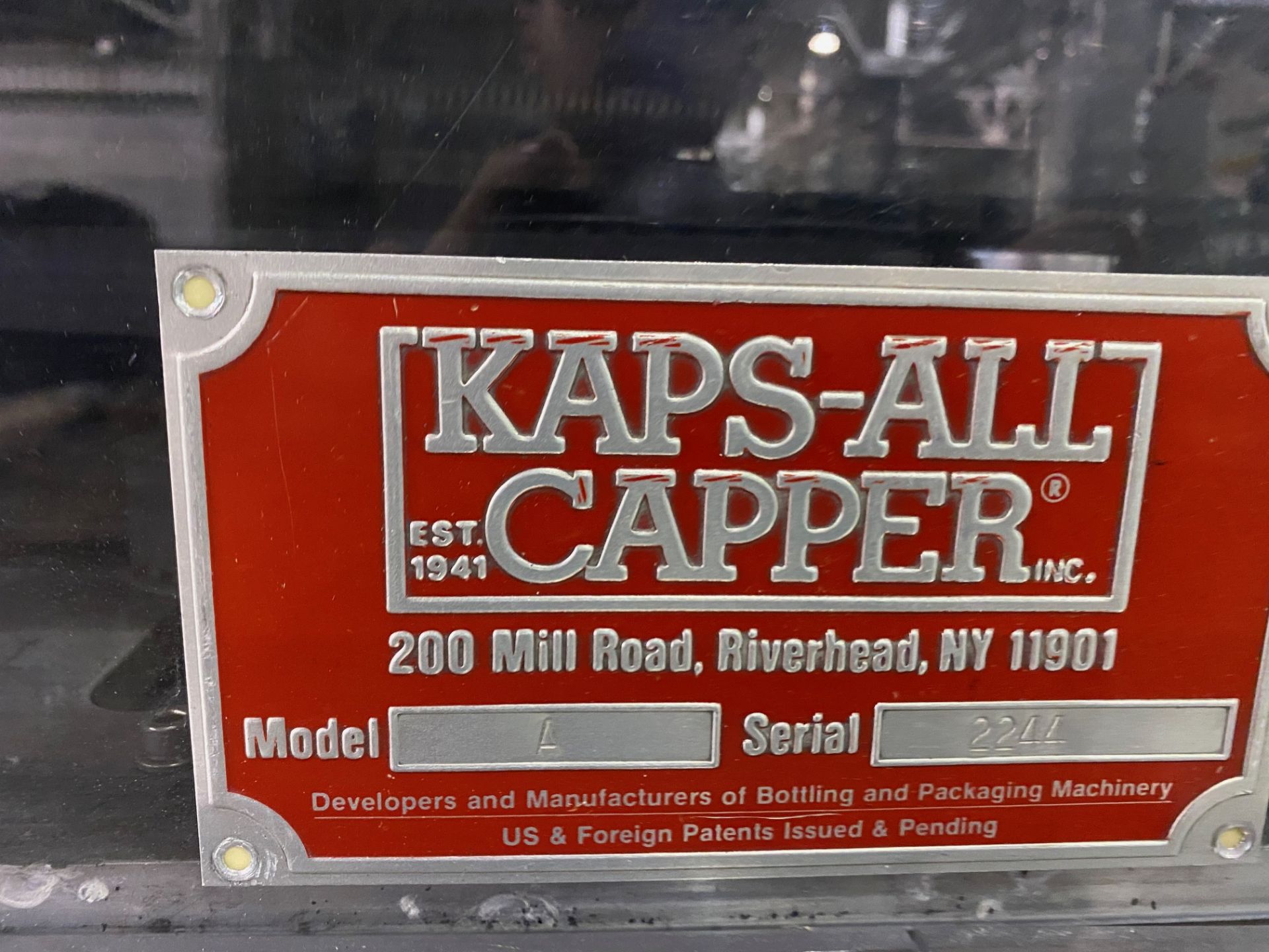 Kaps-All Model A-2 Caper sn 2244, Complete w/ Feed Systems Inc Model FSRF 22 Laboratory Feeder - Image 2 of 9