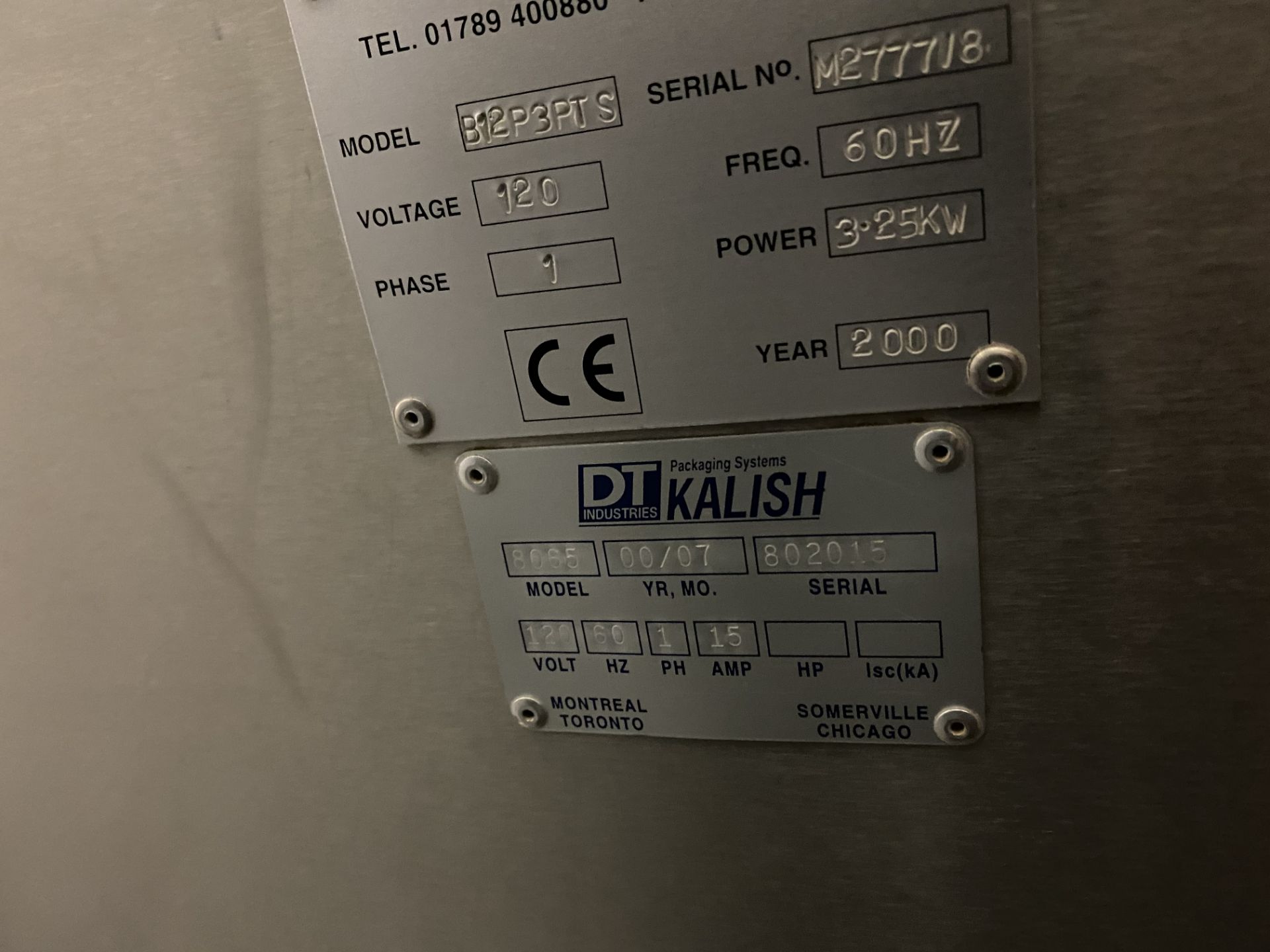 DT Industries Kalish 8005 sn 802010 (Swiftpack Automation Model S12P3PTS sn M2777/8), 120V,1ph, 60Hz - Image 13 of 23