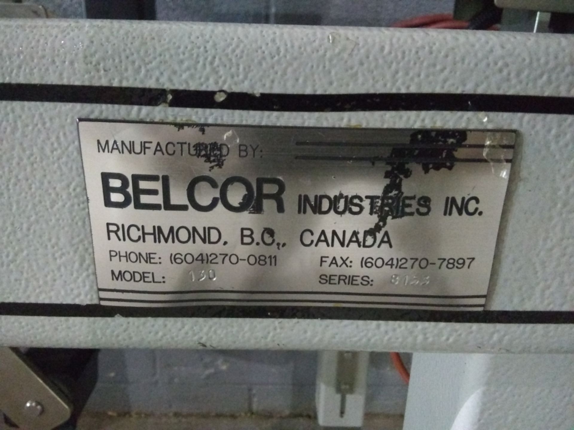 Belcor Industries Model 130 Case Taper sn 8153 w/ (1) Belcor Industries Model 505 Case Former sn - Image 4 of 5