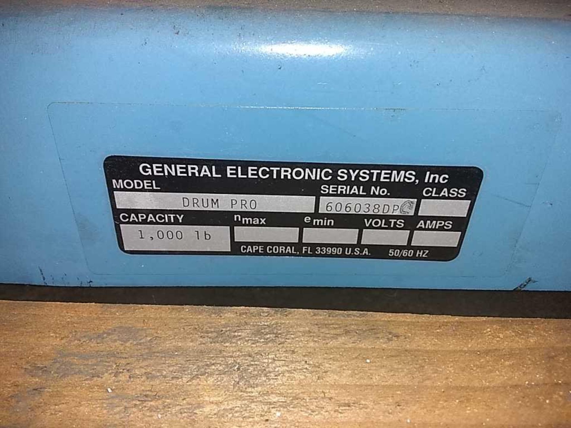 General Electronics Systems Drum Pro Model GE600SS 1000lb Capacity 30x30"" Digital Read Out - Image 4 of 4