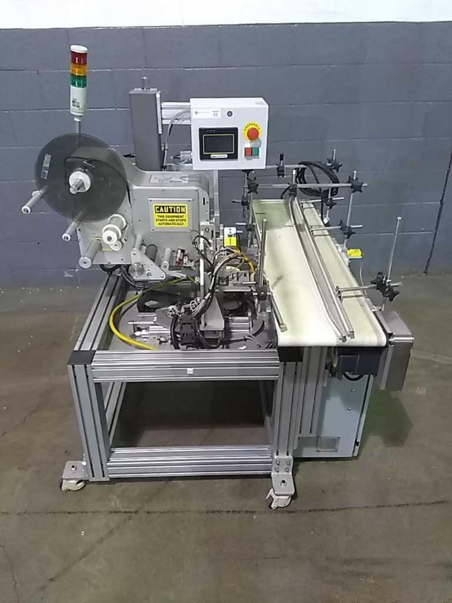 Code-In-Motion Model LS-1022-9191-TG-V Inline Serialization Printer With Dorner 12 x 48" Conveyor,