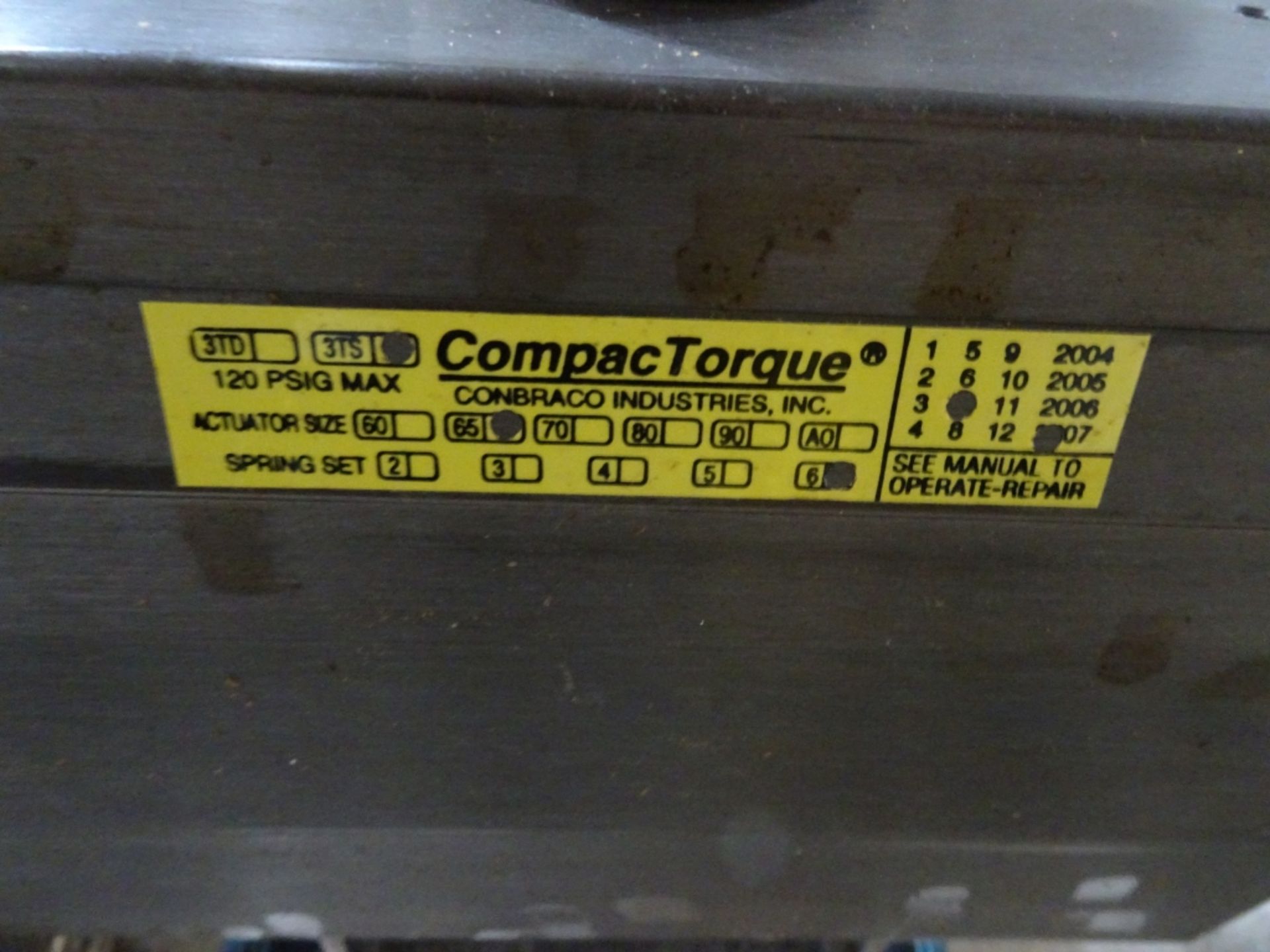 (2) Compac Torque Valve Actuator 120 PSIG Max - Image 3 of 3