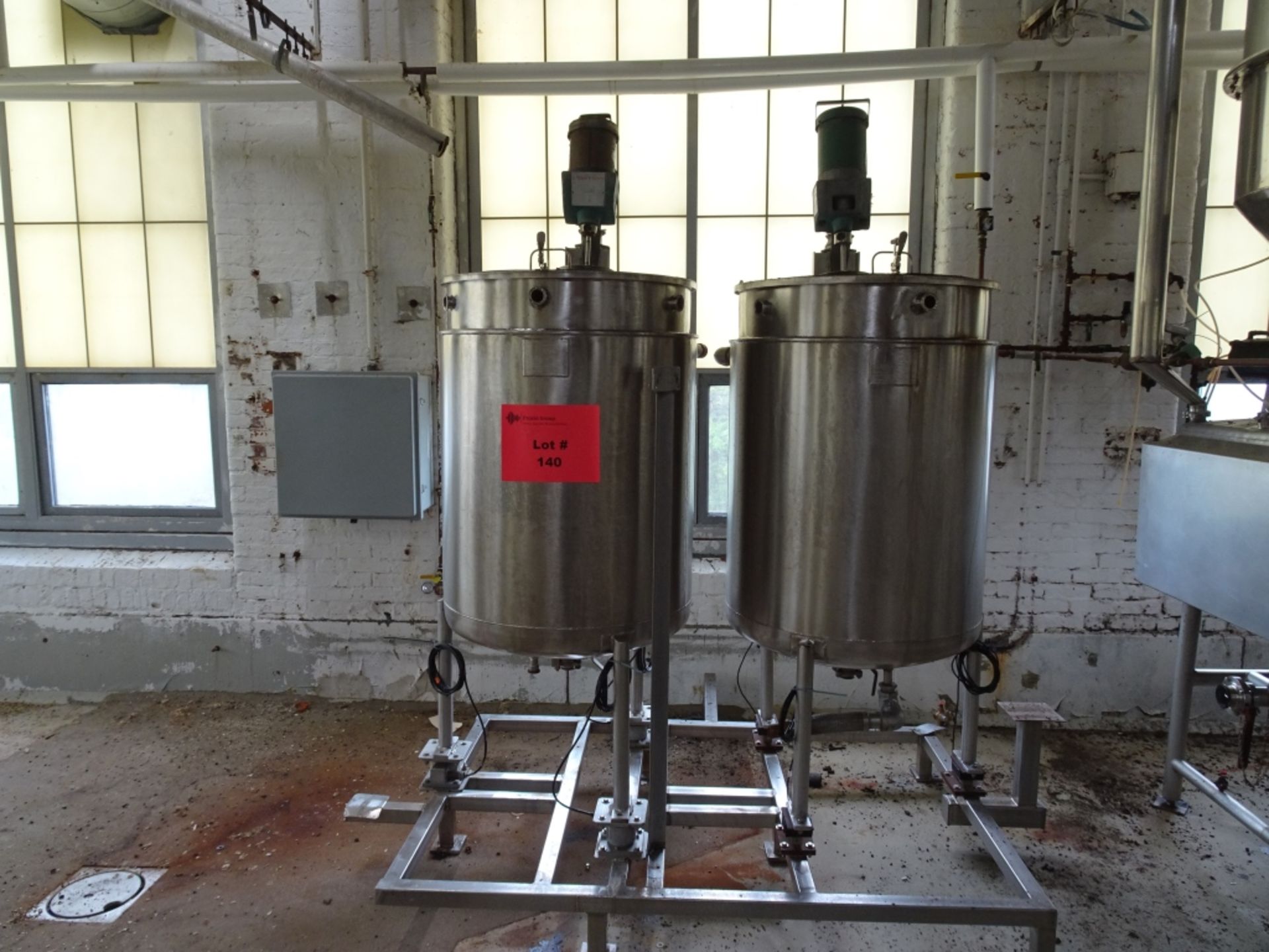(2) SS Jacketed Mixing Tanks - 30 Dia x 46""