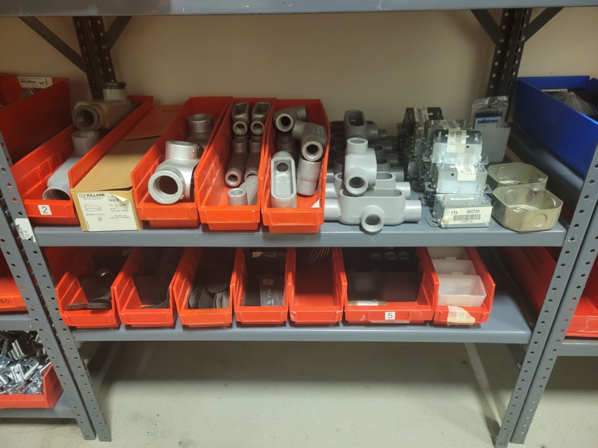 Four Shelves Of Miscellaneous Electrical Hardware - Image 22 of 27