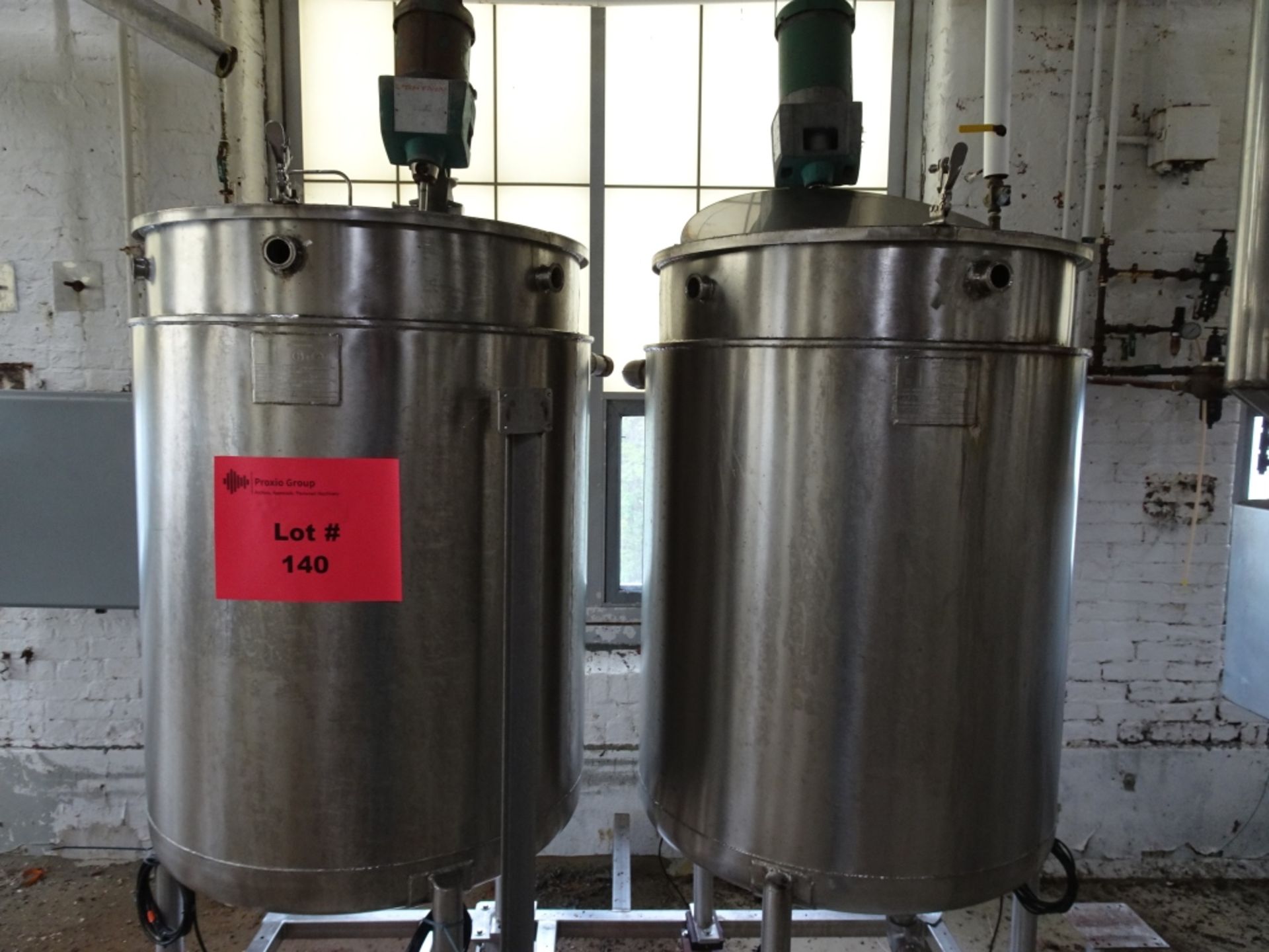 (2) SS Jacketed Mixing Tanks - 30 Dia x 46"" - Image 2 of 12