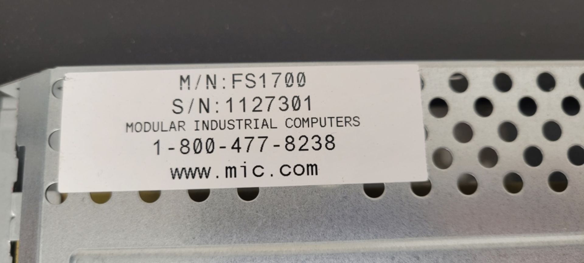 Modular Industrial Computers FS-1700 Monitor - Image 3 of 4