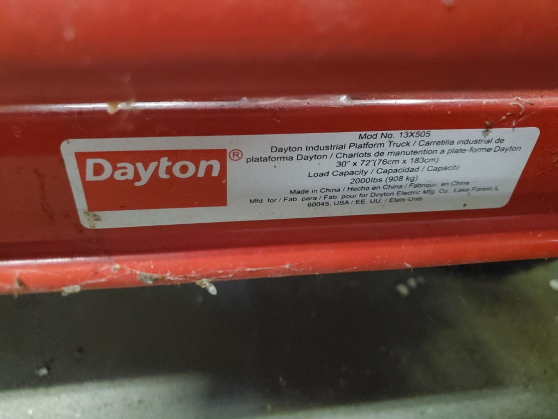 Dayton Platform Cart w/ Double Sided Tow Hitch - Image 3 of 3