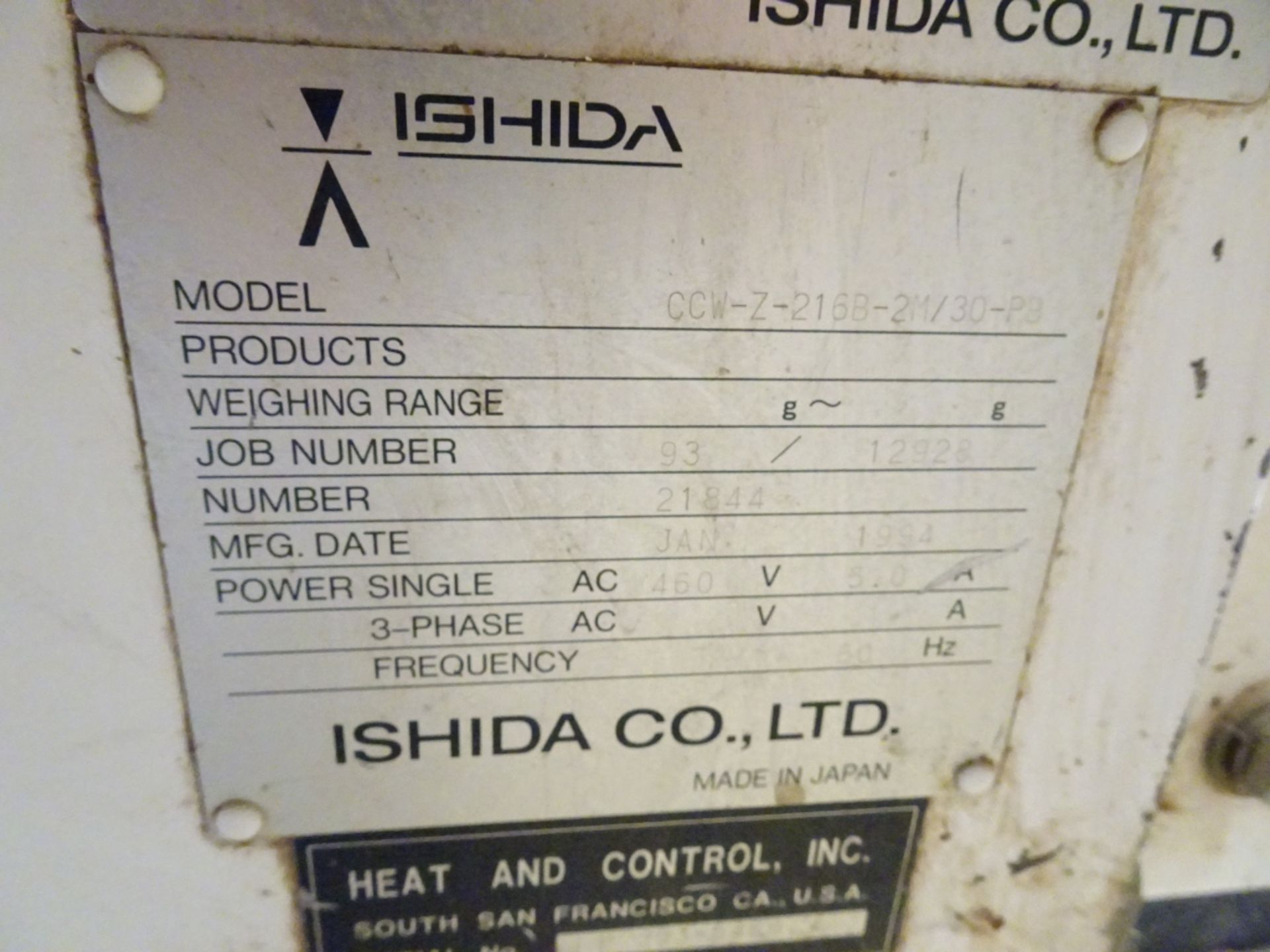 Bosch Form Fill Seal Machine/ Ishida Scale Feed Mettler Metal Detector BULK BID LOTS 1014 TO 1016 - Image 6 of 17