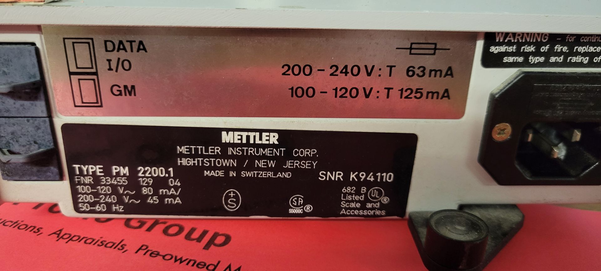 Mettler Bench Top Scale - Image 3 of 3