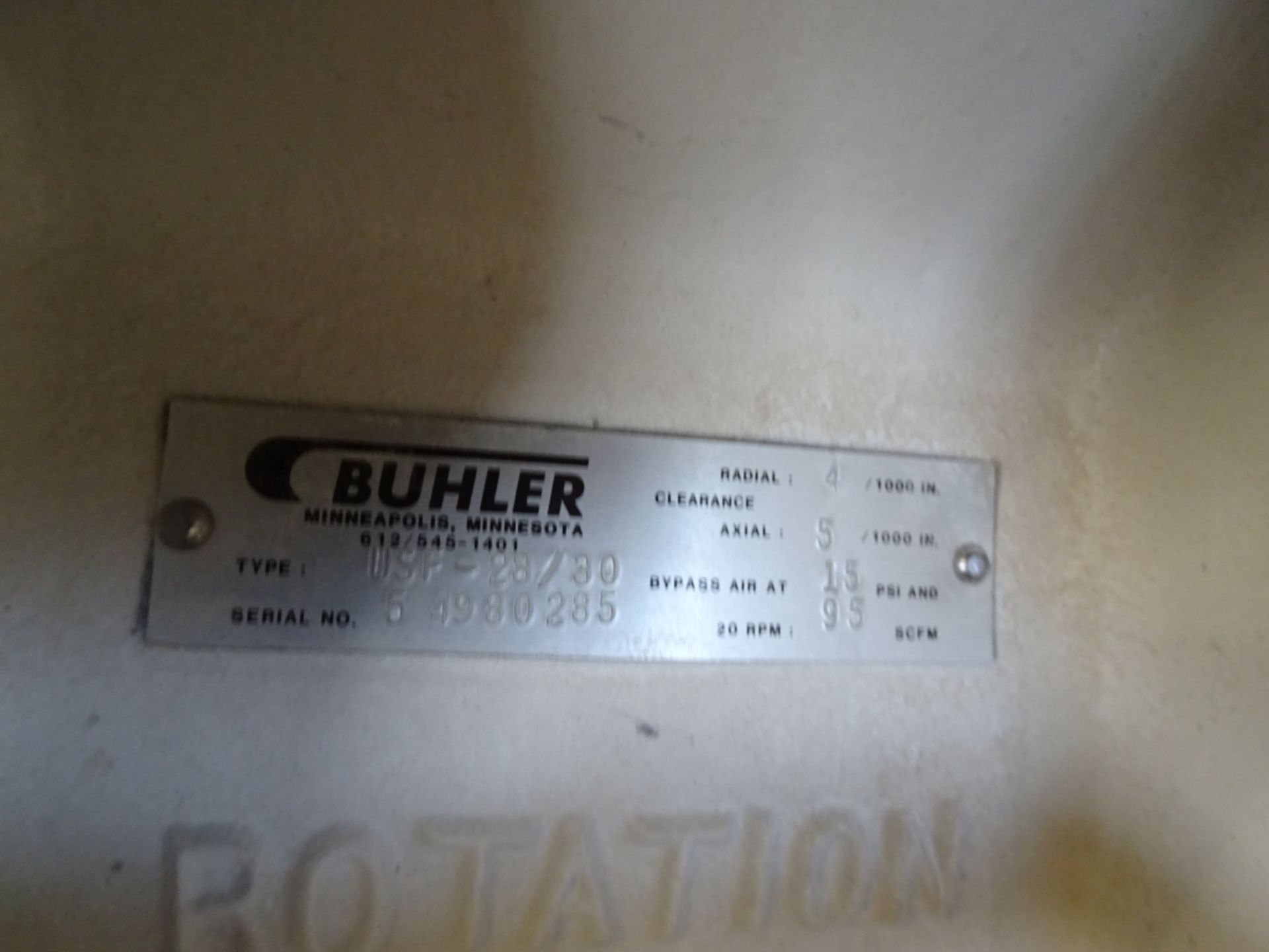 Buhler USF-28/30 Materials Feeder Blower - Image 3 of 3