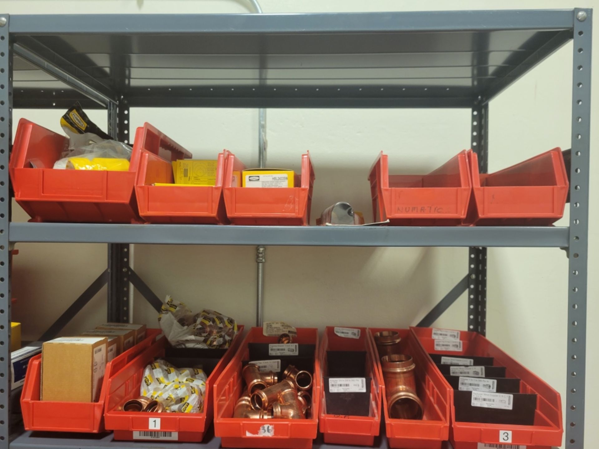 Four Shelves Of Miscellaneous Electrical Hardware - Image 18 of 27