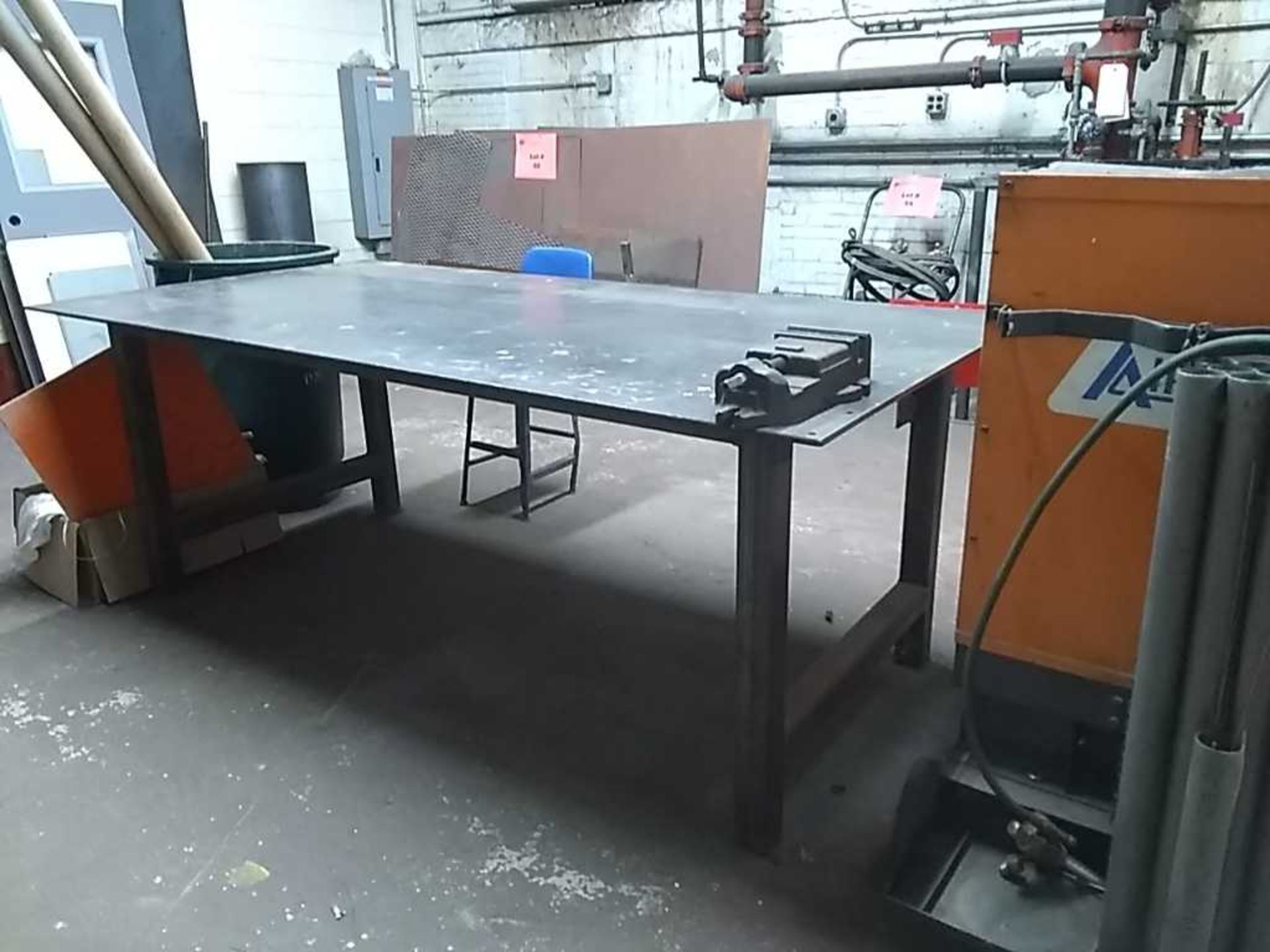 (1) 8'x4' Heavy Duty Welding Workbench - Image 2 of 3