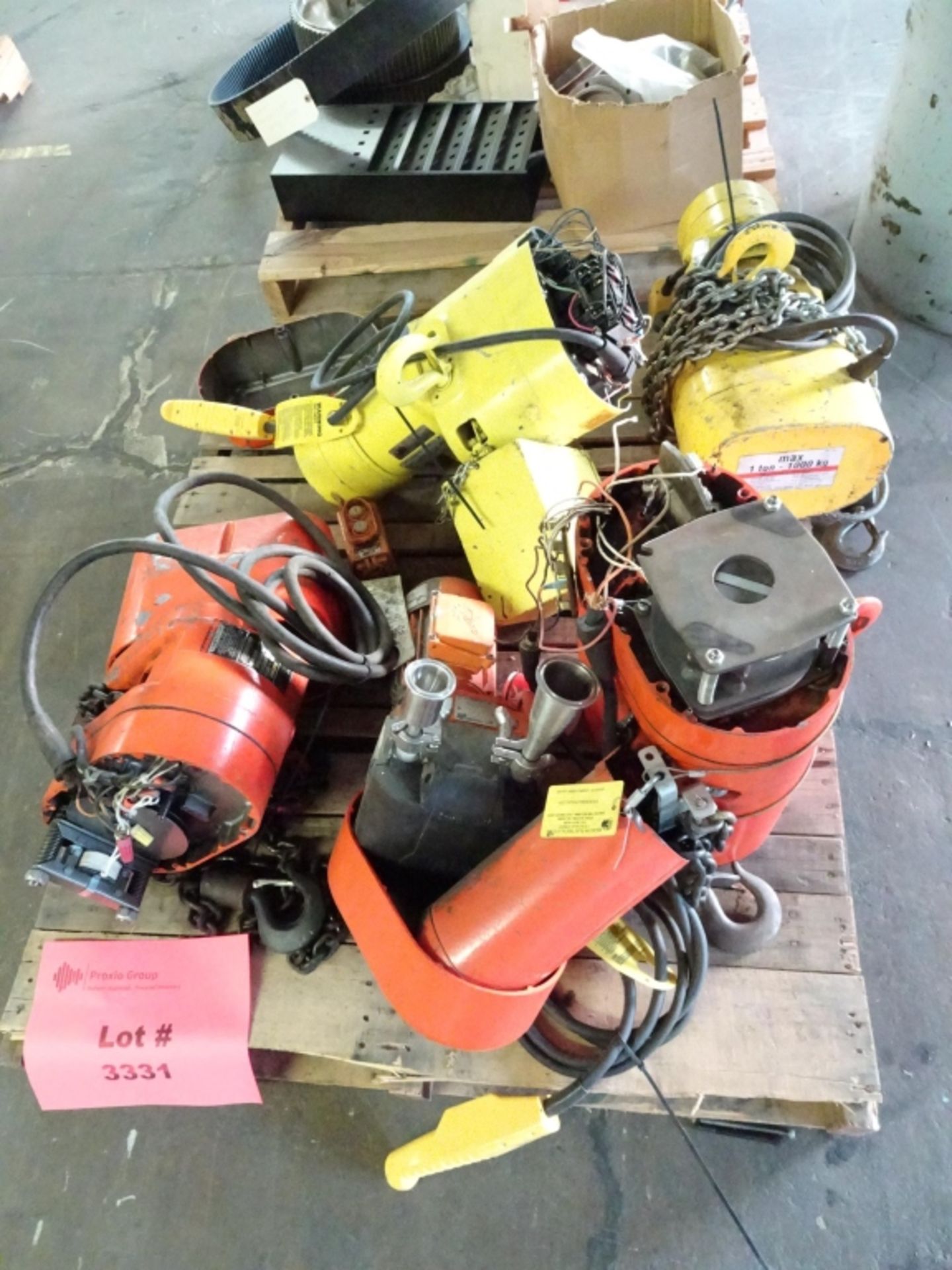 (5) Various Manufactures Overhead Hoist