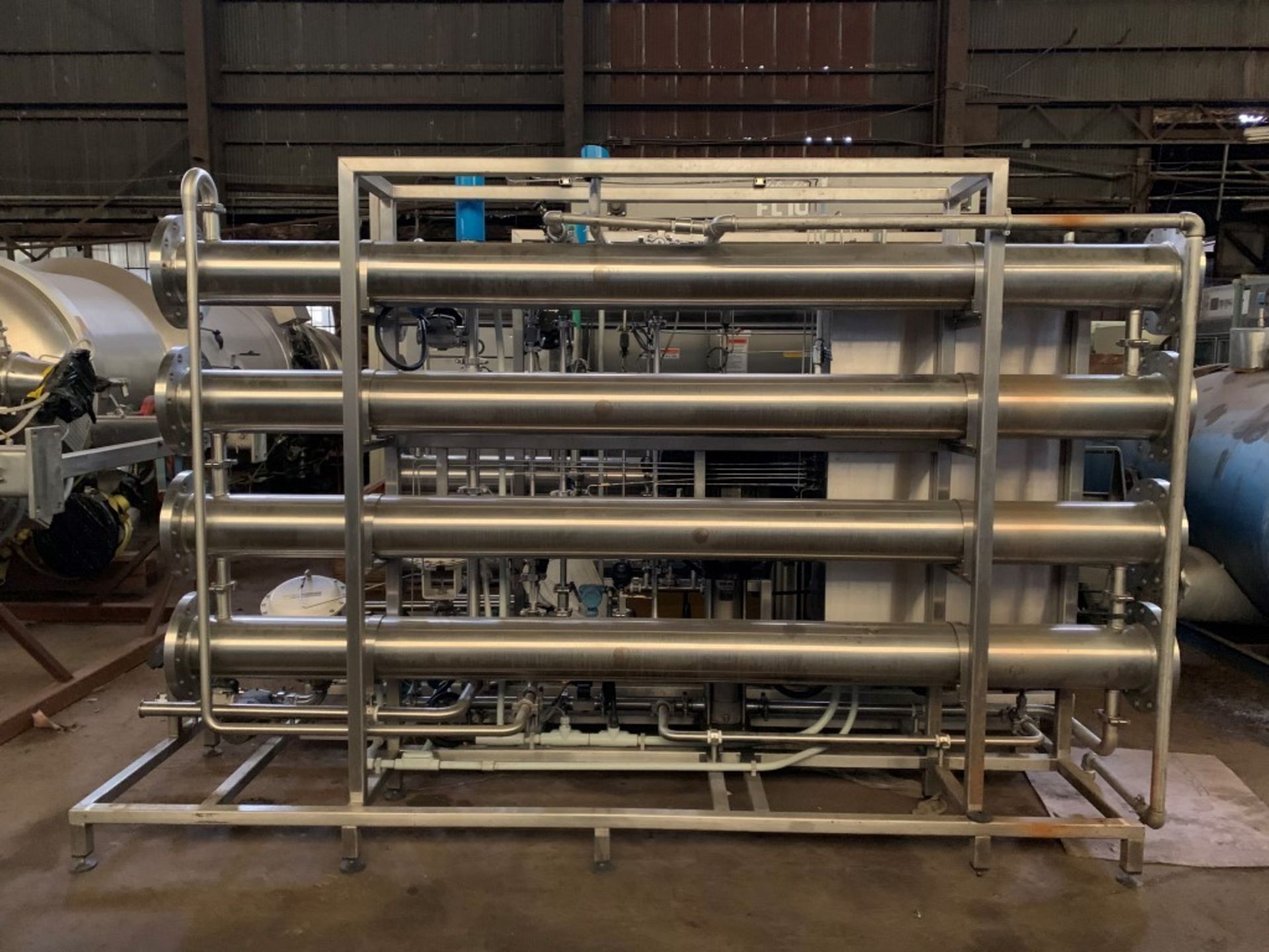 Biolab Reverse Osmosis System, Stainless Steel Construction. (4) Approximately 8" diameter x 120" - Image 2 of 2