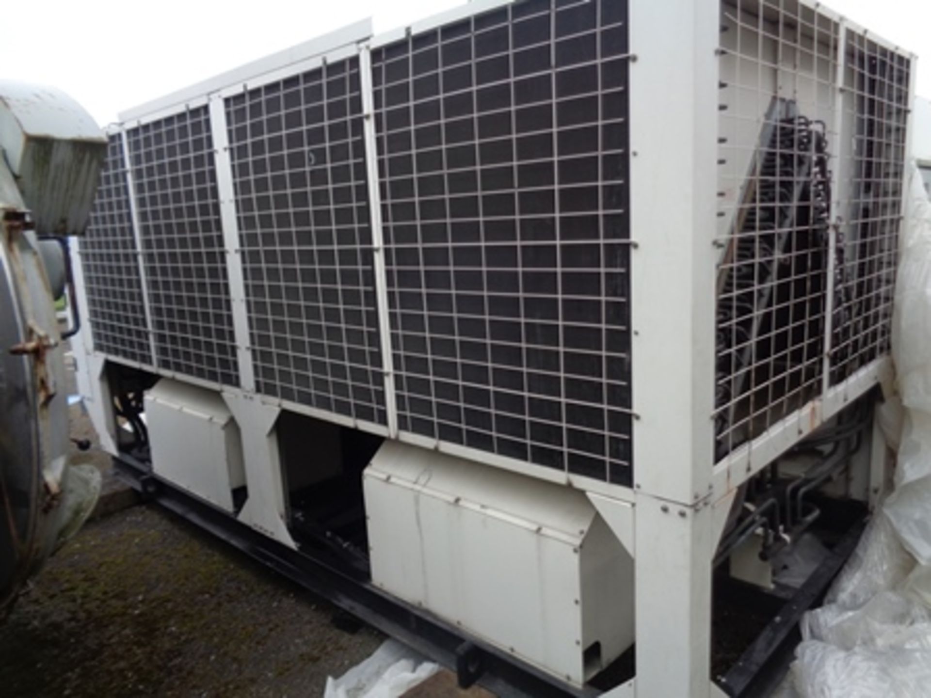 Hitachi ""H Series"" air cooled chiller model RCUG 150AHYZ1. 103 tons. new 2011. Chiller utilizes