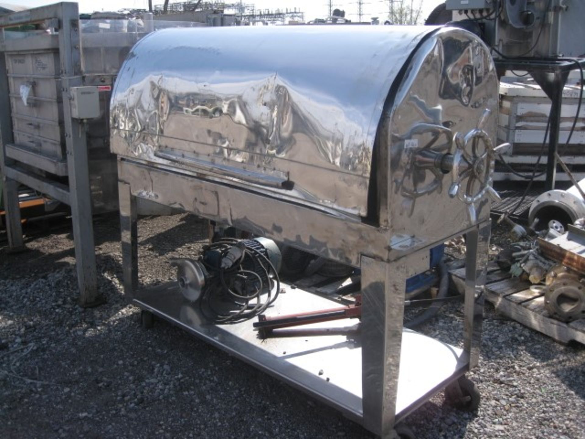 Plate And Frame Filter Press, (23) 15" x 15", Stainless Steel. Approximate 71.875 square feet