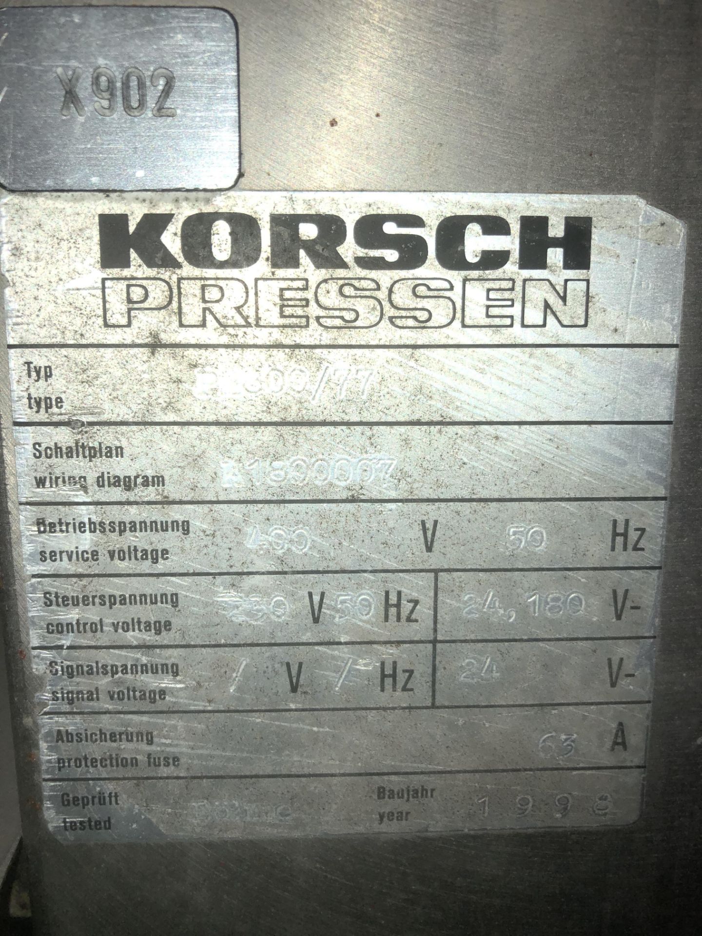 Korsch type PH800/77 tablet press. Stainless steel 316L and 304 contact parts. Has (77) punches - Image 4 of 4