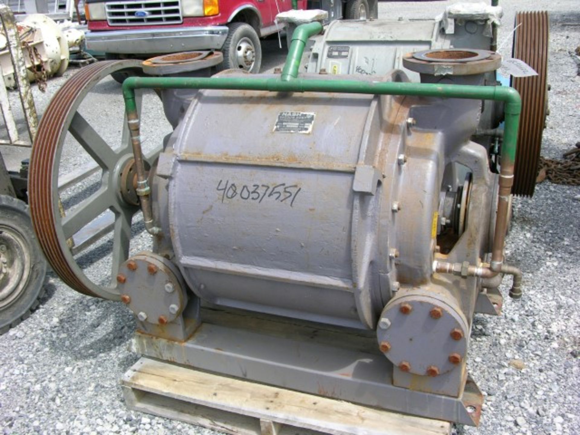 Nash Vacuum Pump, Model CL2002. Driven by a 100 hp, 3/60/230/460 volt, 1775 rpm motor. Test # .