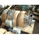 Fristam Centrifugal Pump, Model FP3552-230, Stainless Steel construction, 3" x 2.5" sanitary inlet/