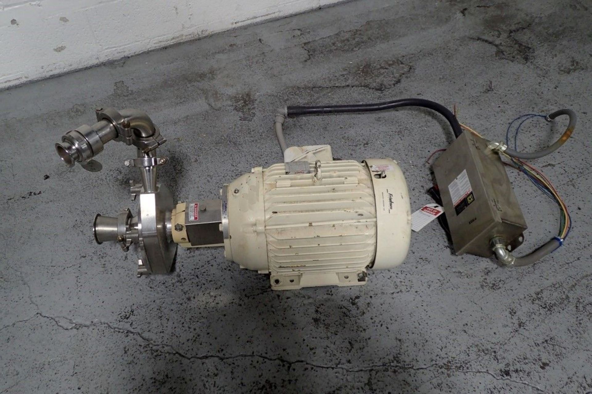 Fristam Centrifugal Pump, Model 742-180, 2.5" x 2", Stainless Steel Construction. Direct coupled 15