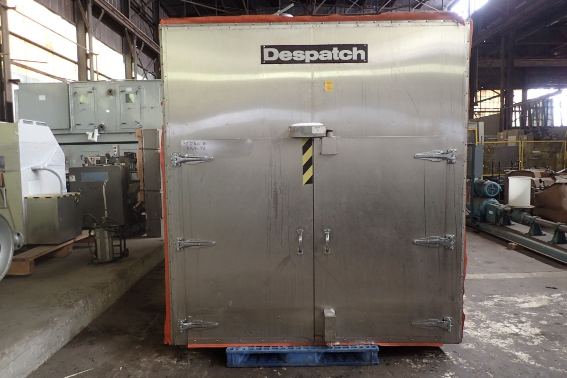 Despatch Pass Thru Cart Oven, Model GWB*78X150X50, Stainless Steel Construction.