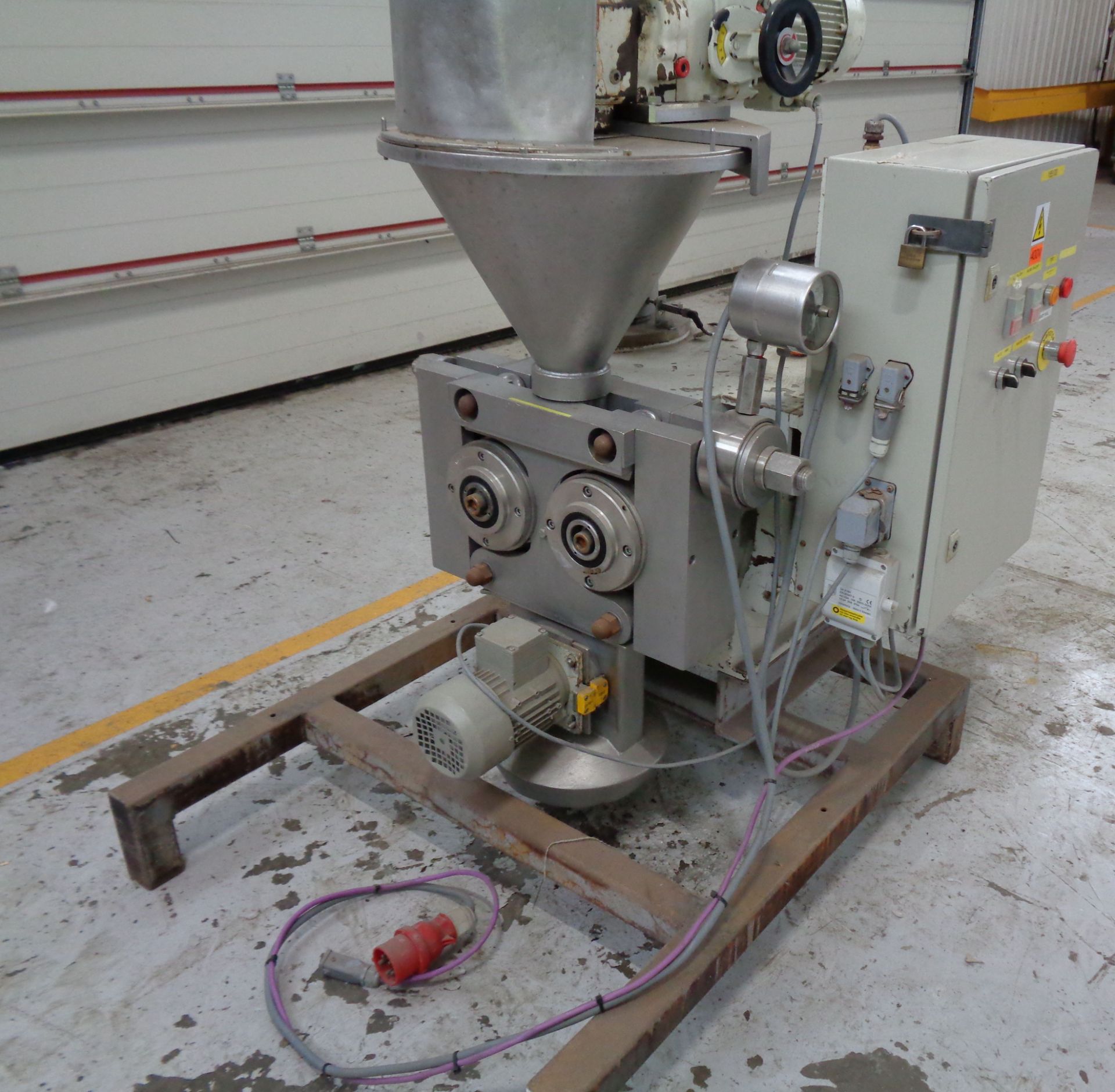 Bepex roll compactor, type L 200 X 50P. stainless steel Construction - Image 3 of 14