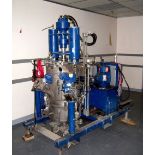 Rosenmund Filter Dryer, 316L product contact areas. Approximately .2 square meter. Approximately