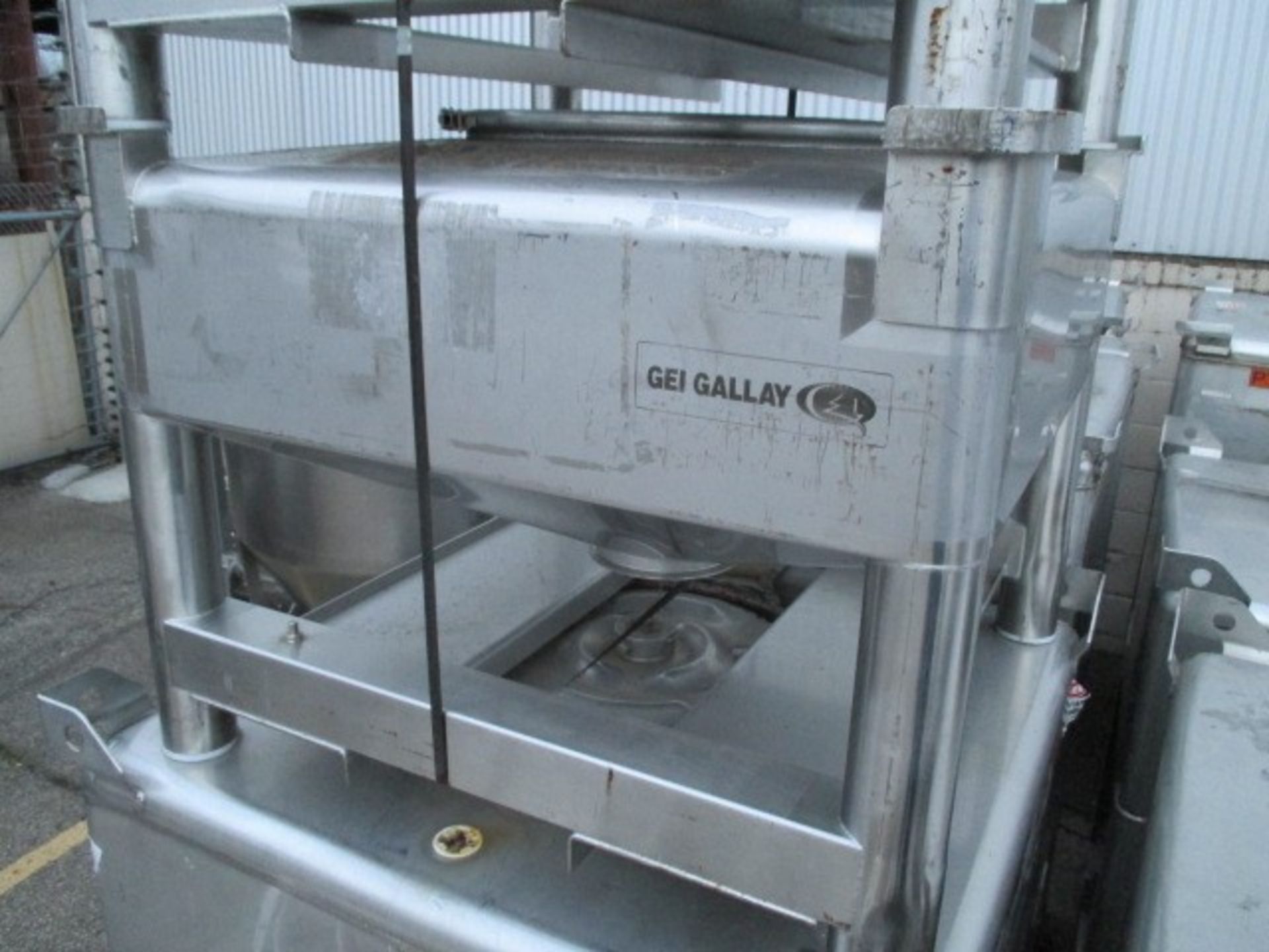 GEI Tote Bin, 14 Cubic Feet, Sanitary Stainless Steel. 40" x 40" x 12'' Straight side with 12'' - Image 5 of 7