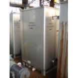 Hoover Group Tote Bin, 88 cubic feet (660 gallon), Stainless Steel. 42'' Wide x 46'' Long x 72''