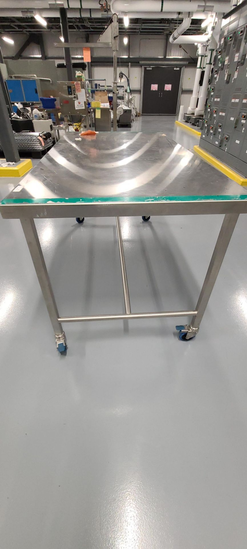 Stainless Steel Table w/ Casters - Image 3 of 6