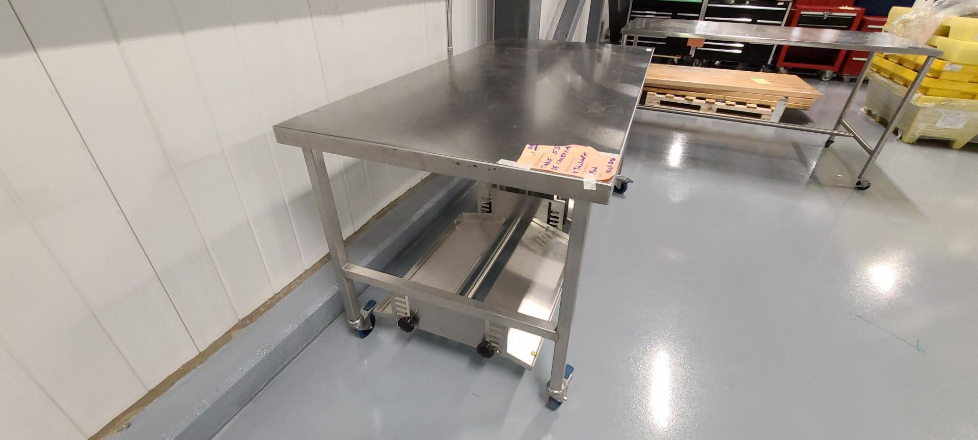 Stainless Steel Table w/ Casters - Image 9 of 10