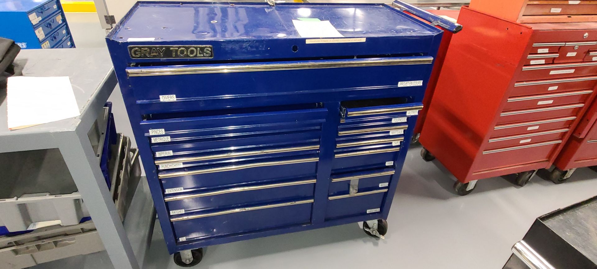 Gray Tools Rolling Tool Chest - Image 2 of 2
