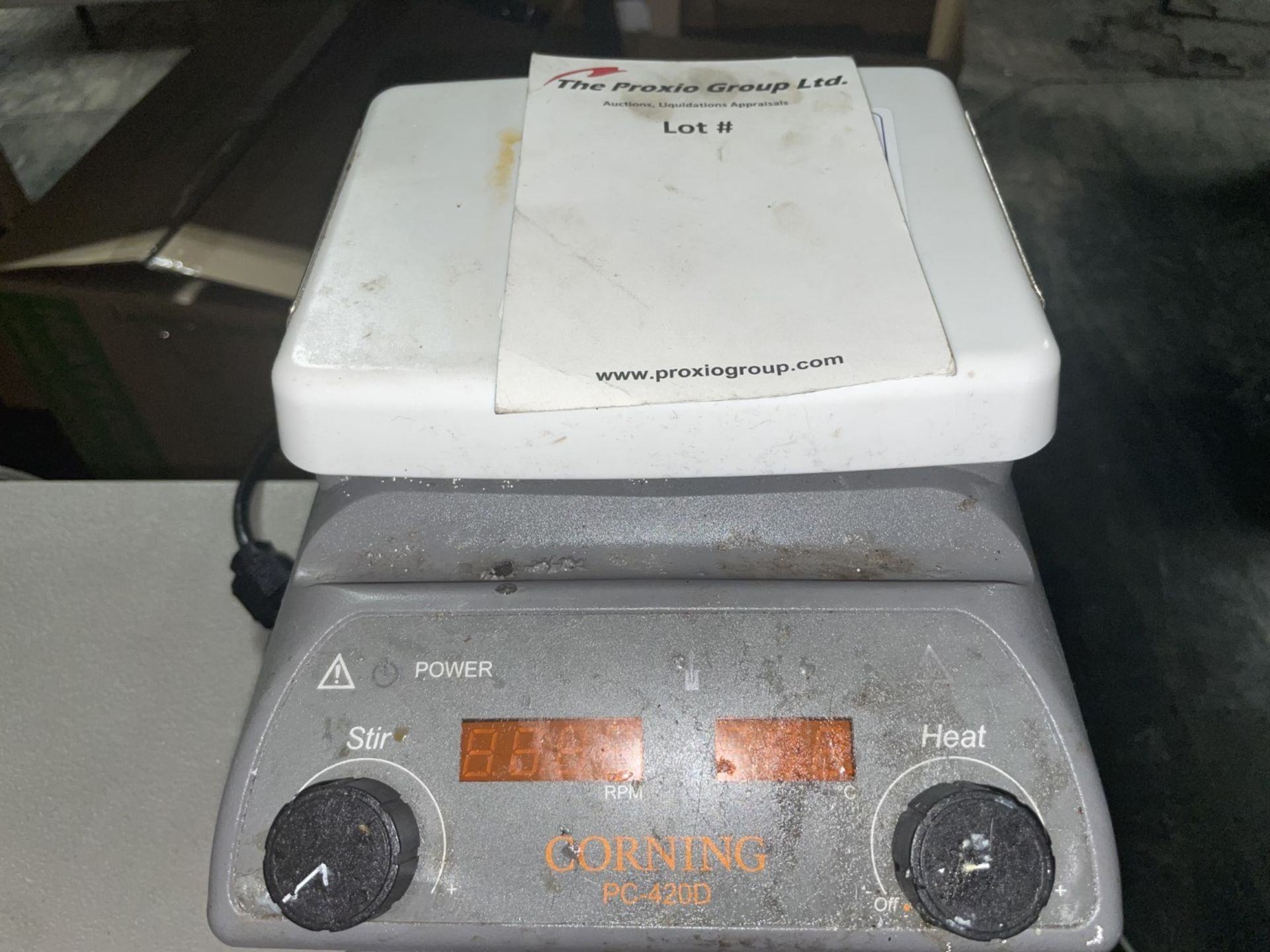 Lot of (2) Corning Laboratory Hot Plate Stirrers, model PC-420D