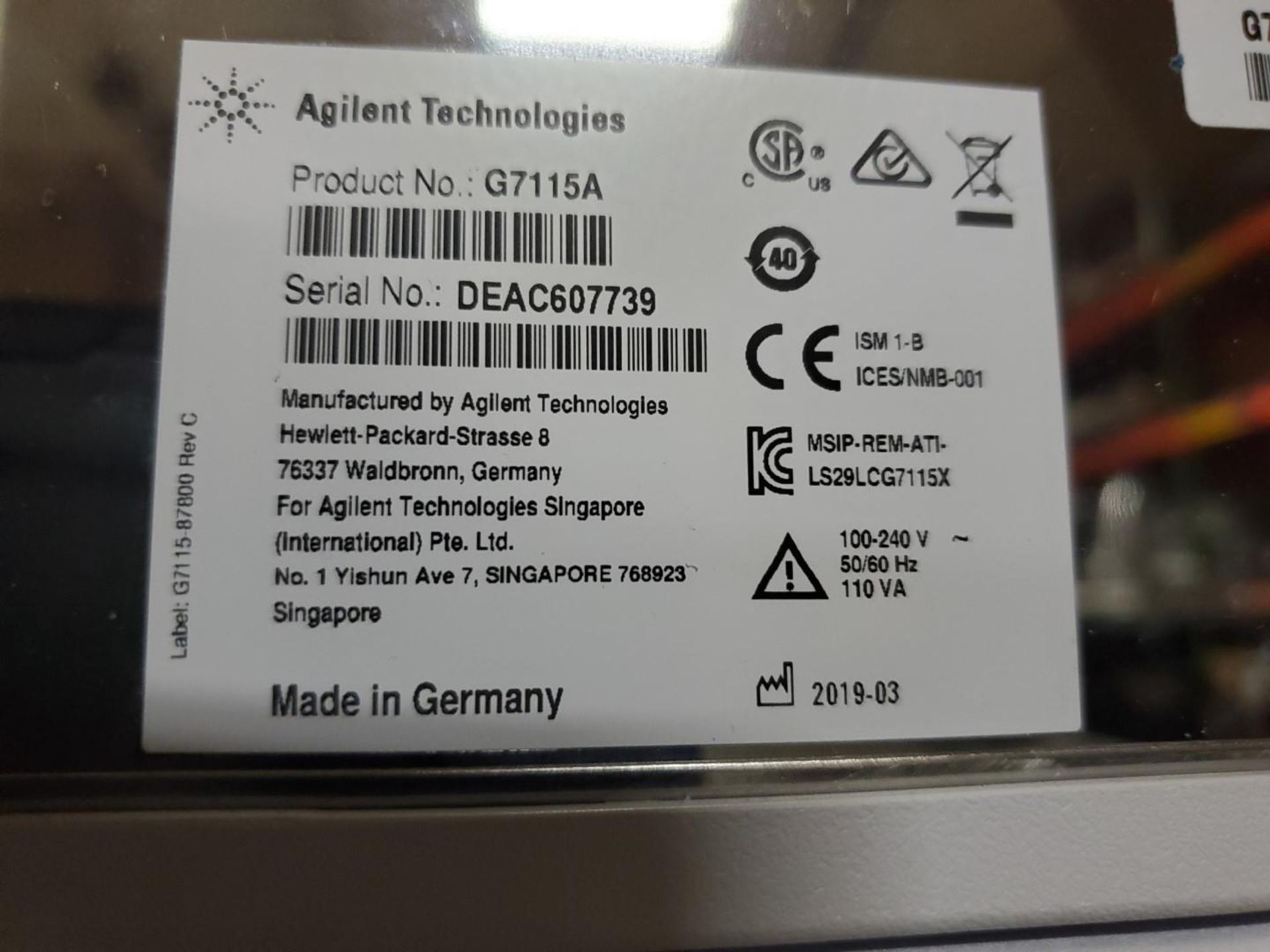 Agilent 1260 Infinity HPLC - Image 9 of 12