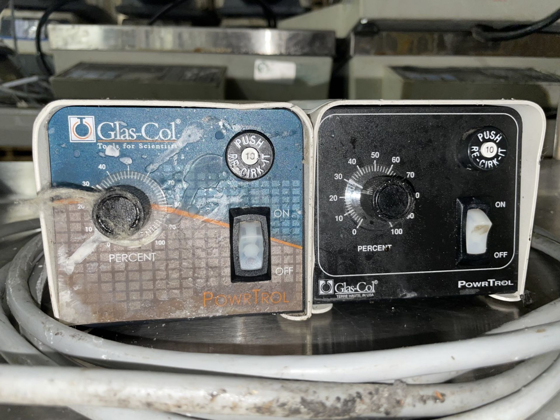 Lot of (2) Glas-Col PowrTrol Heater Controllers