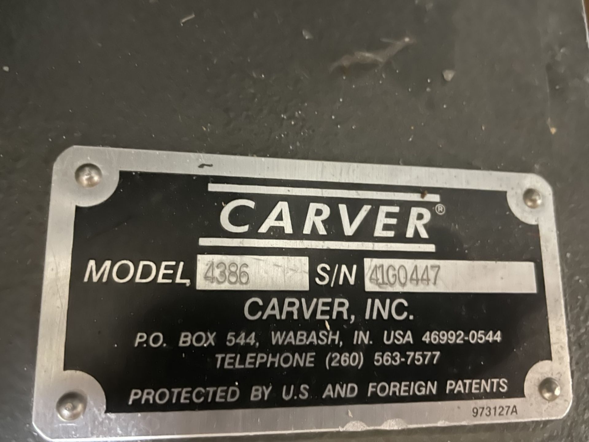 12 Ton Carver Press, Model 4386 - Image 5 of 9