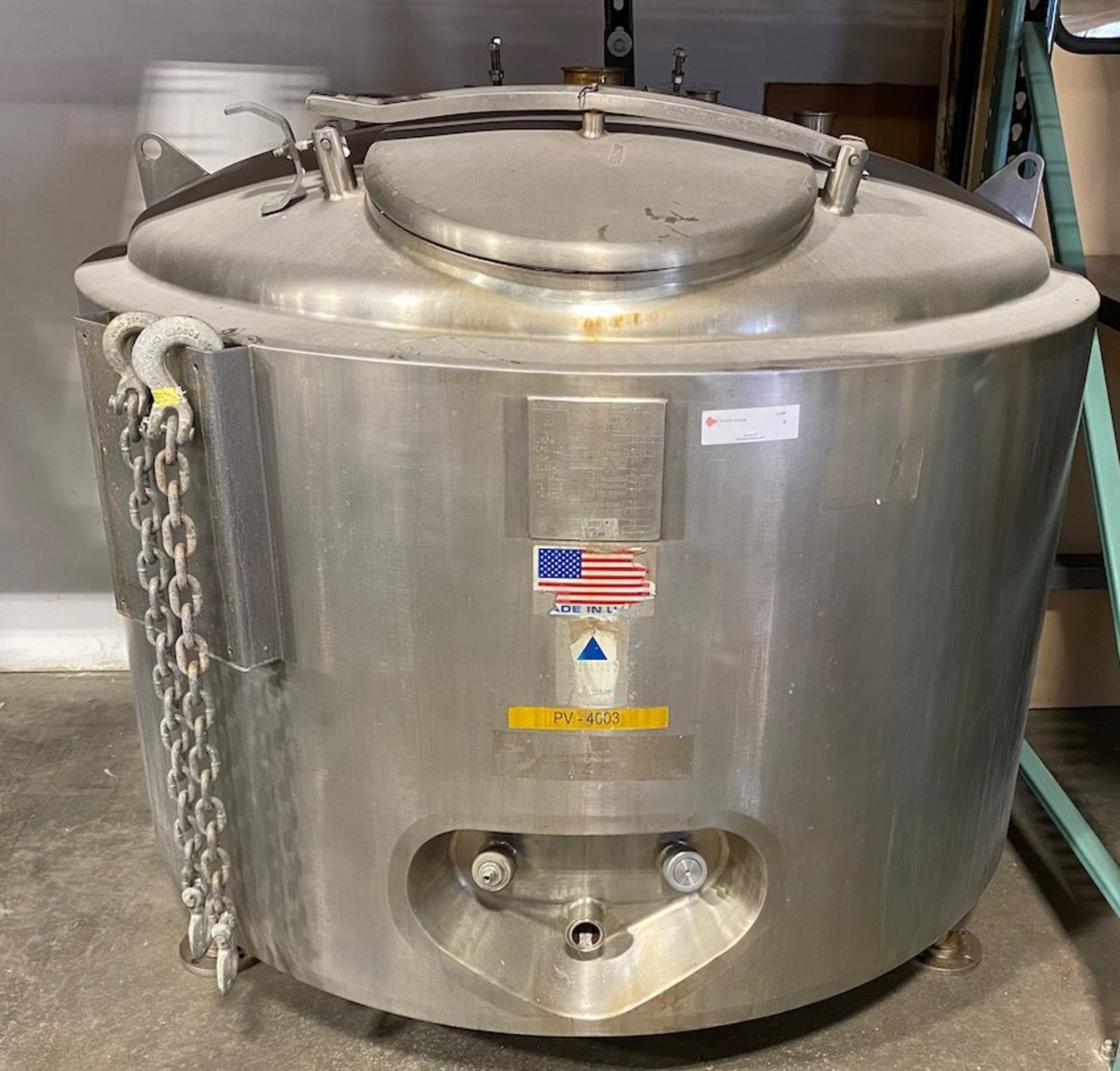 Precision Stainless 200 Gallon Jacketed Tank