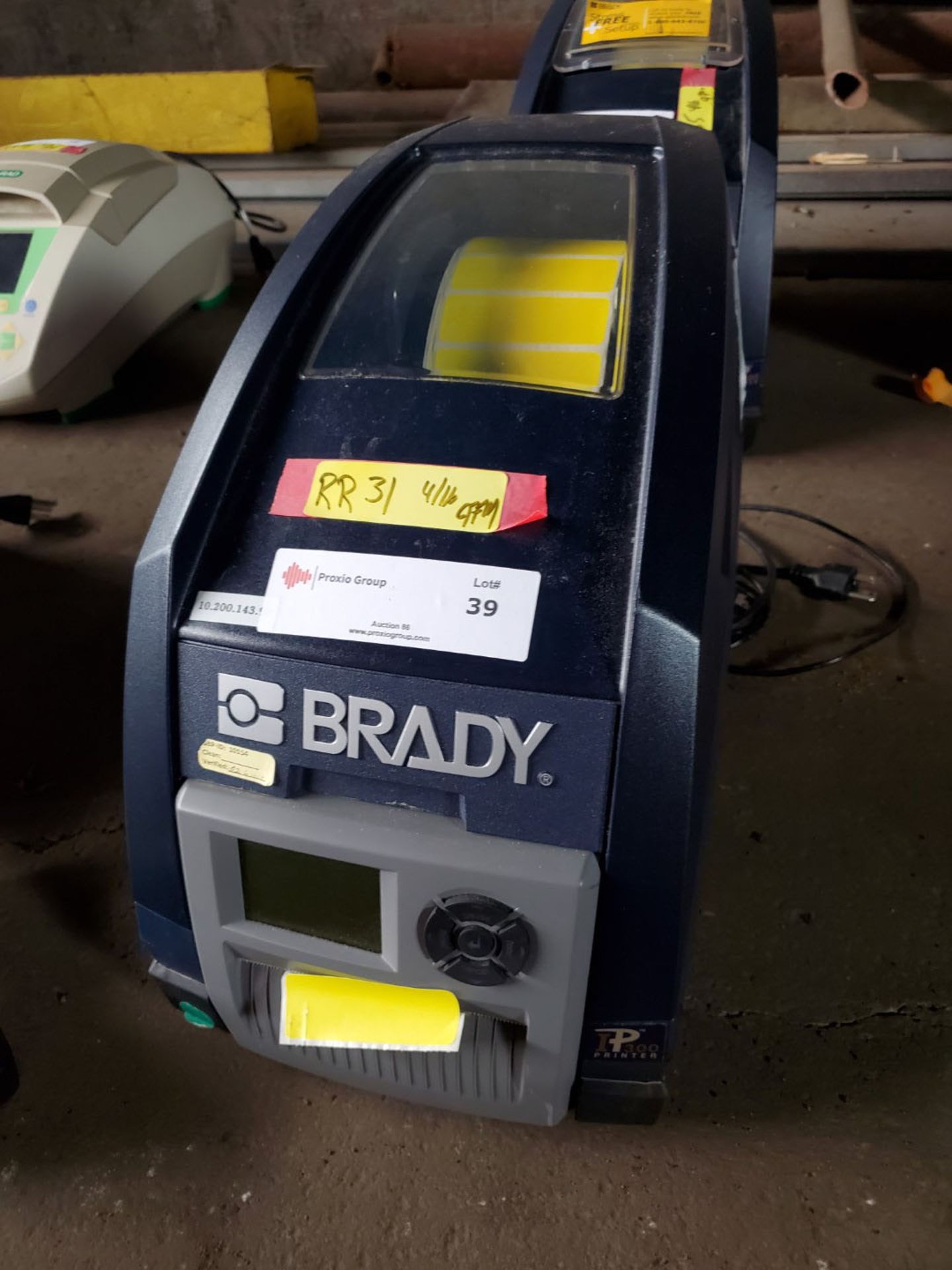 Brady Label Printer, IP series, model PB-IP300, 120 volt