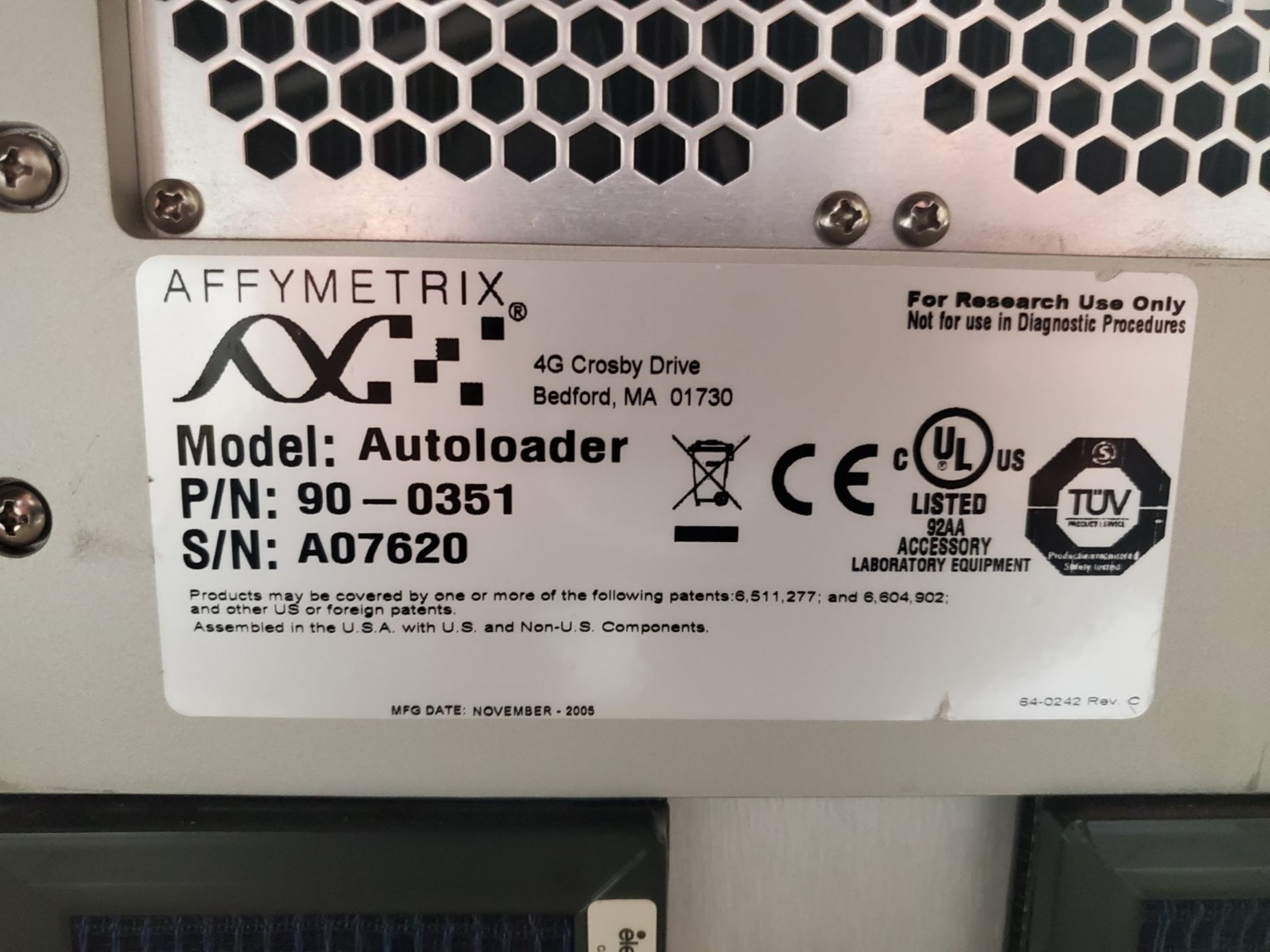 Affymetrix Autoloader and GeneChip Scanner, model 3000 7G - Image 2 of 4
