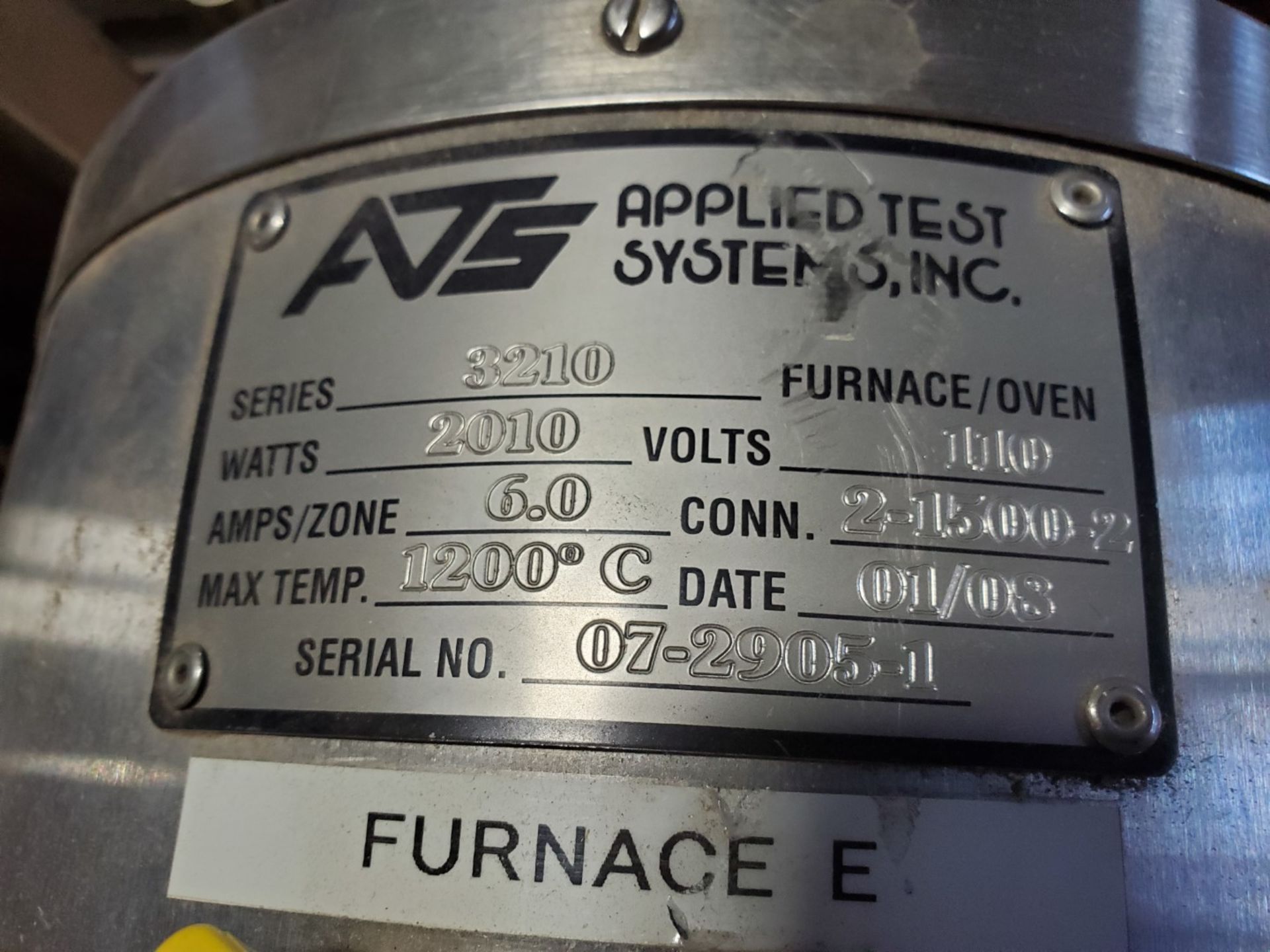 Applied Test Systems (ATS) Furnace, Series: 3210. - Image 5 of 5