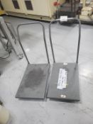 (2) Castered Platform Carts