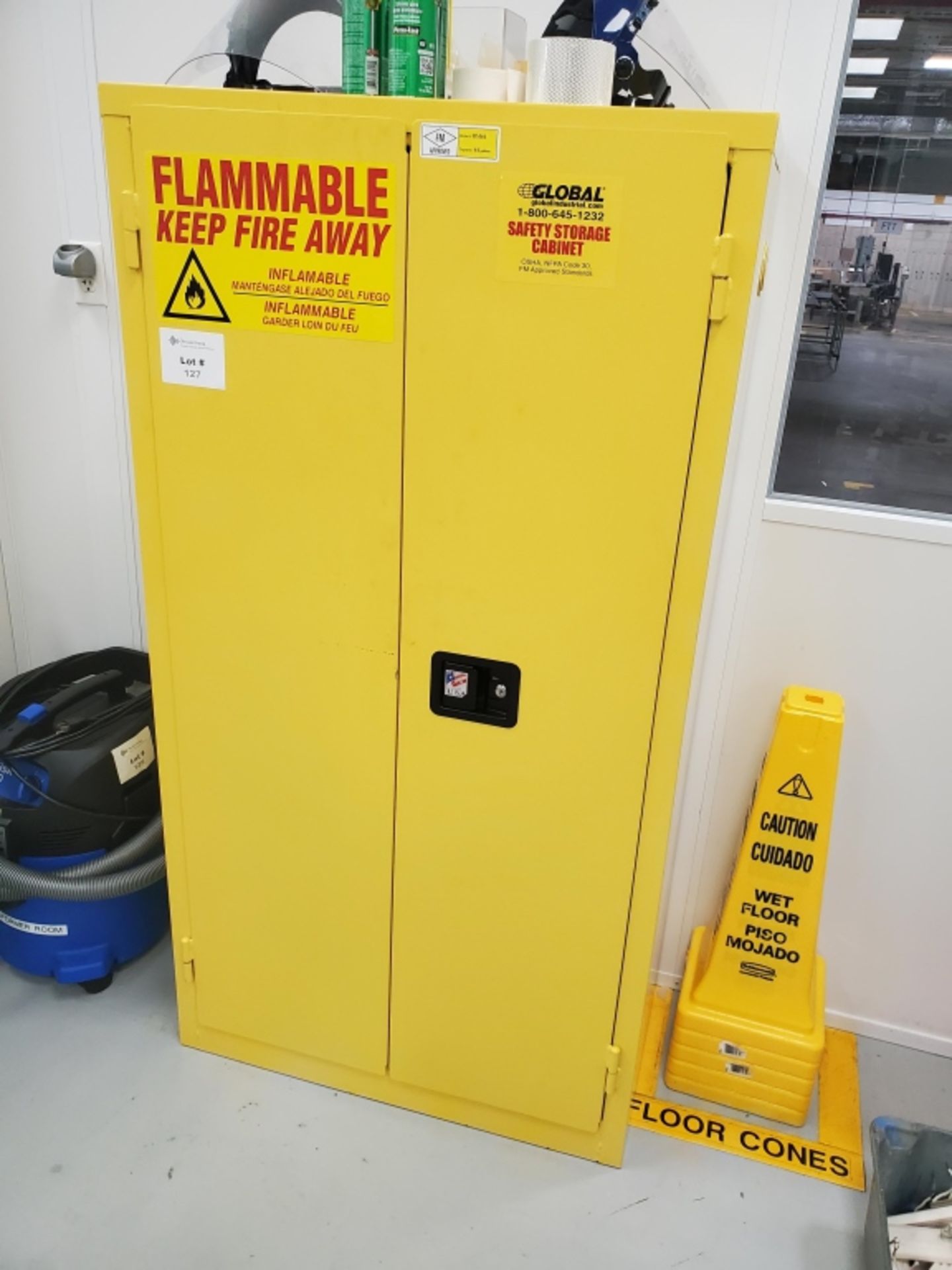 Global Model BM44 44-Gallon Capacity Flammable Storage Cabinet